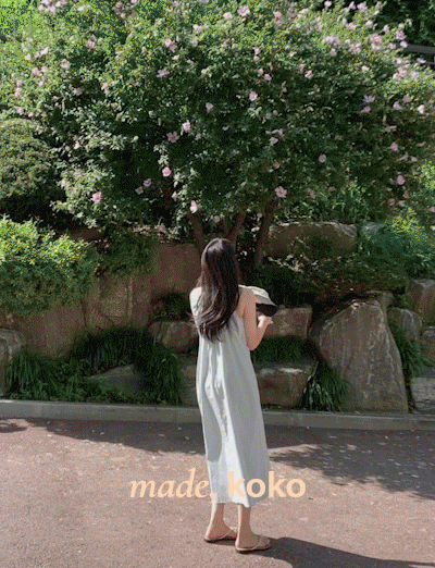 [madekoko] 에프터 썸머 원피스 / 코튼100% / 2color