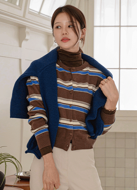 보드리 멀티 단가라 가디건