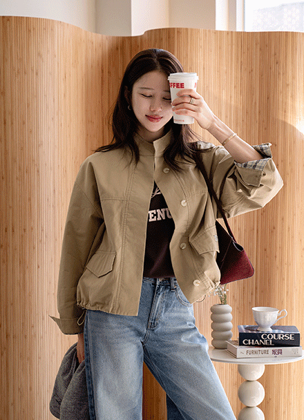 언더슨 체크 스트링 점퍼