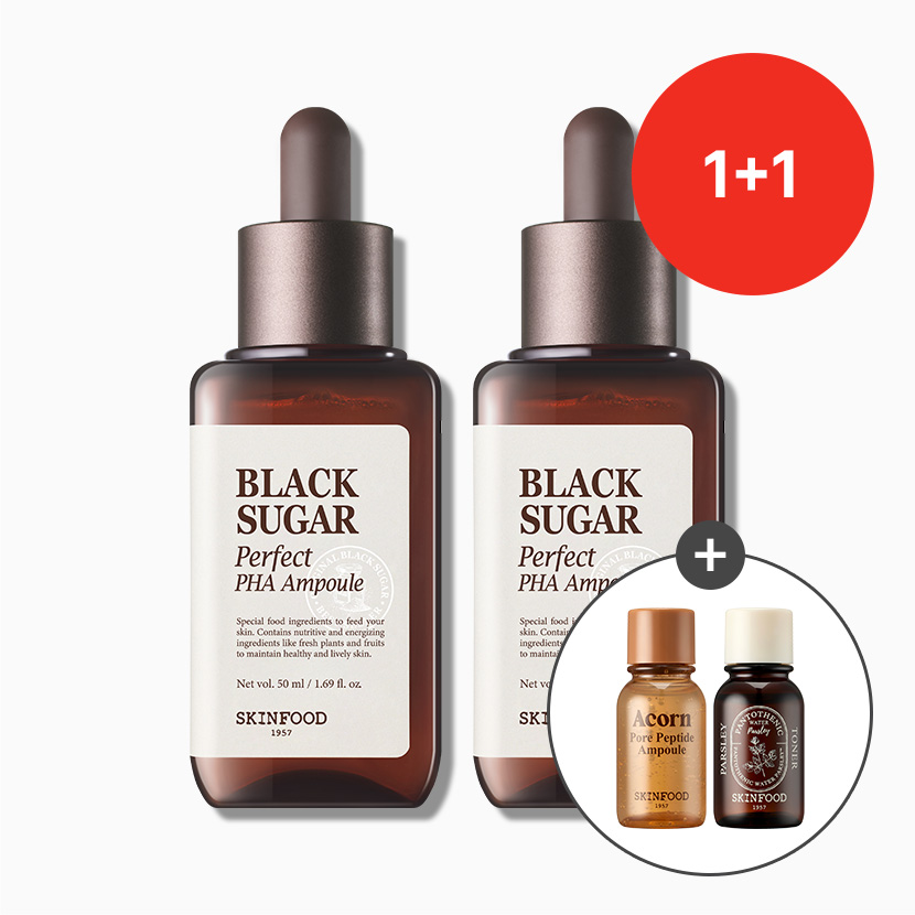 [1+1] 블랙슈가 퍼펙트 파하 앰플 50ml 2개 (에이콘 앰플&판토테닉 토너 14ml 증정)