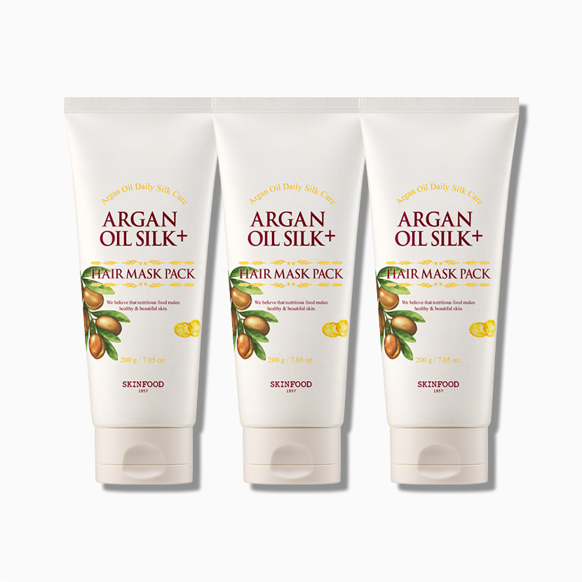 [윤기실크팩] 아르간 오일 실크 플러스 헤어 마스크팩 3개