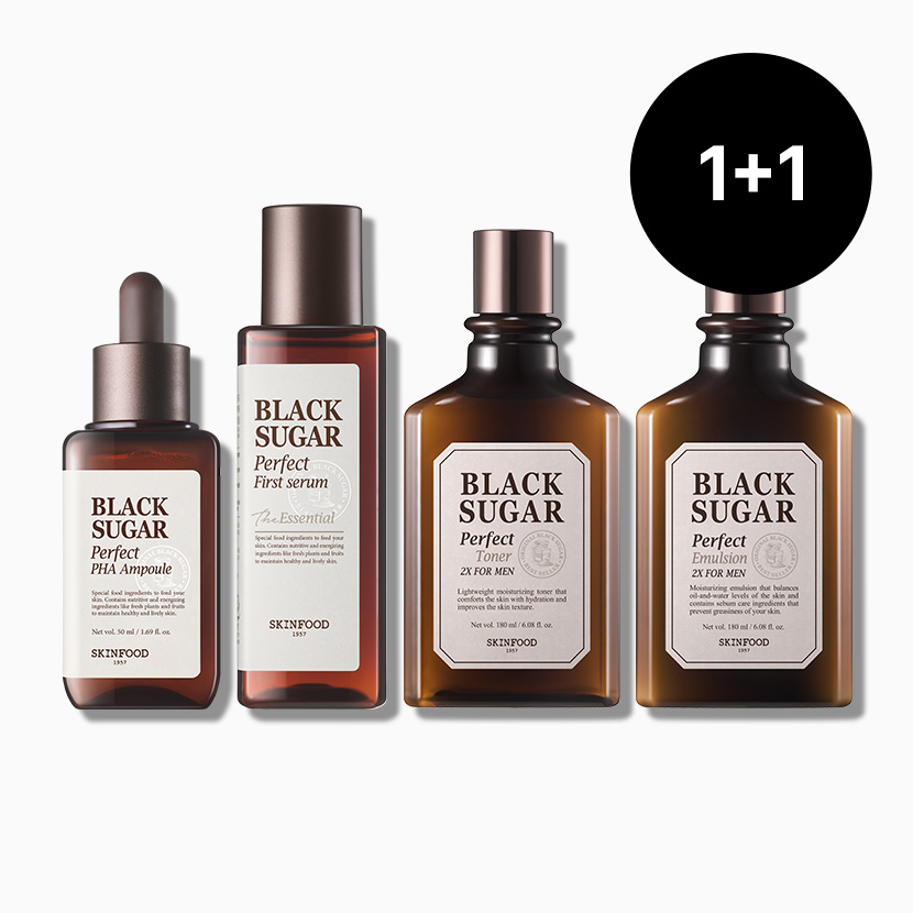 [스킨케어1+1] 블랙슈가 스킨케어 2개 (앰플,첫세럼,포맨토너,에멀전)