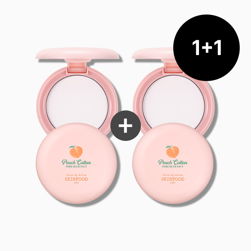 [1+1] 피치뽀송 포어 블러 팩트(4g) 2개