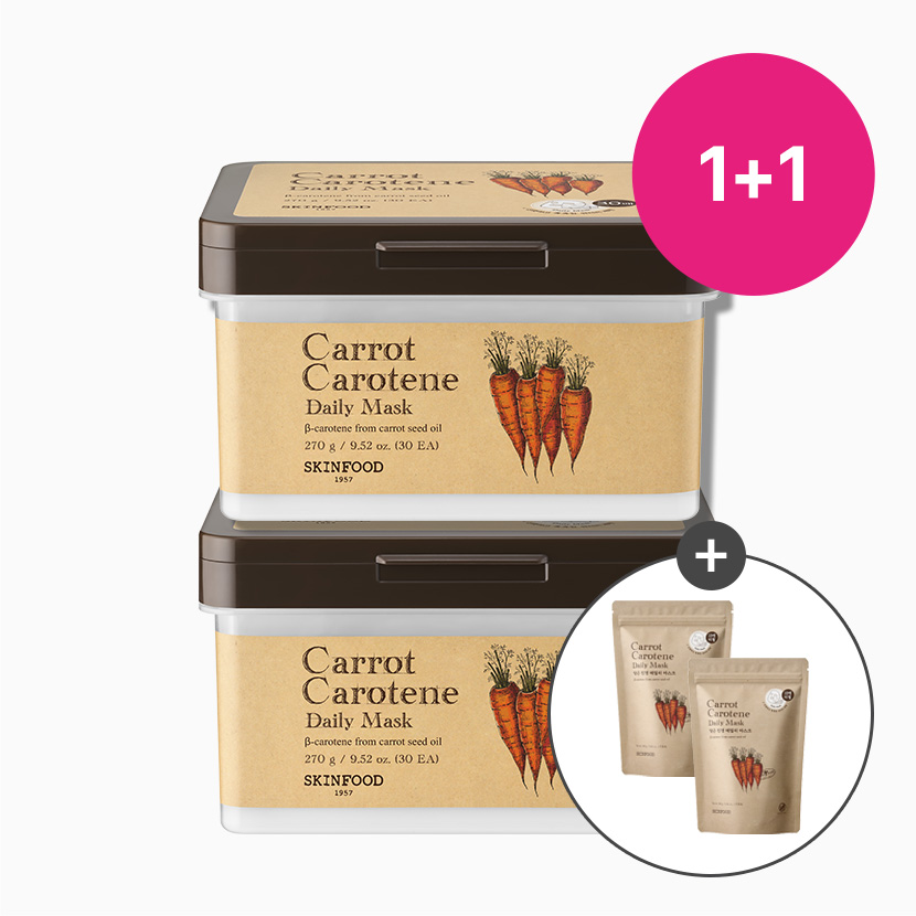 [2+2] 데일리 마스크 팩 2개 (캐롯 리필 2개 증정)