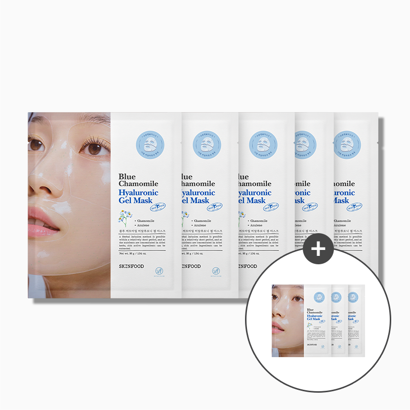 [5+3] 블루 캐모마일 히알루로닉 겔 마스크