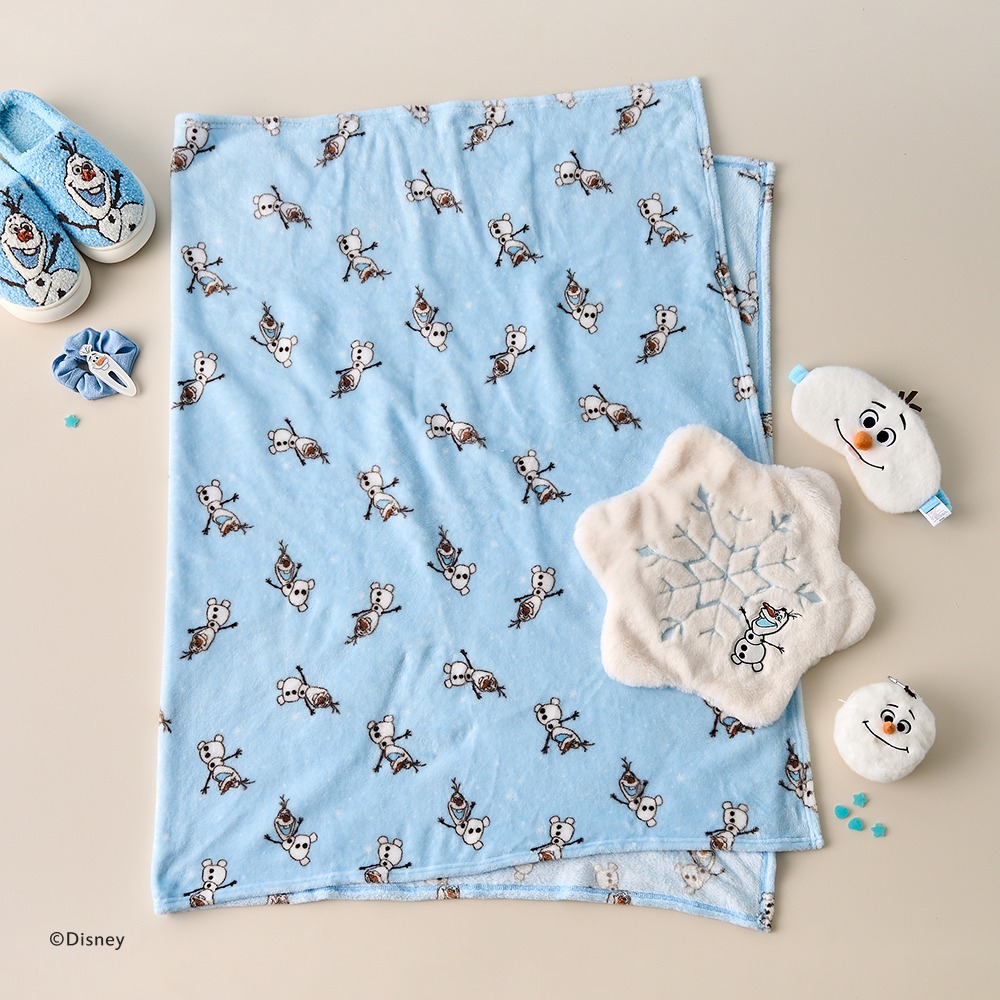 BT Olaf Snowflake Cushion Blanket 150X100CM White