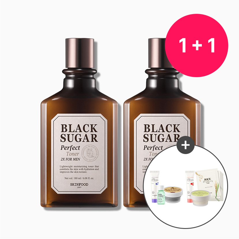 [1+1] 블랙슈가 퍼펙트 토너 2X 포맨 2개 (증정 선택)