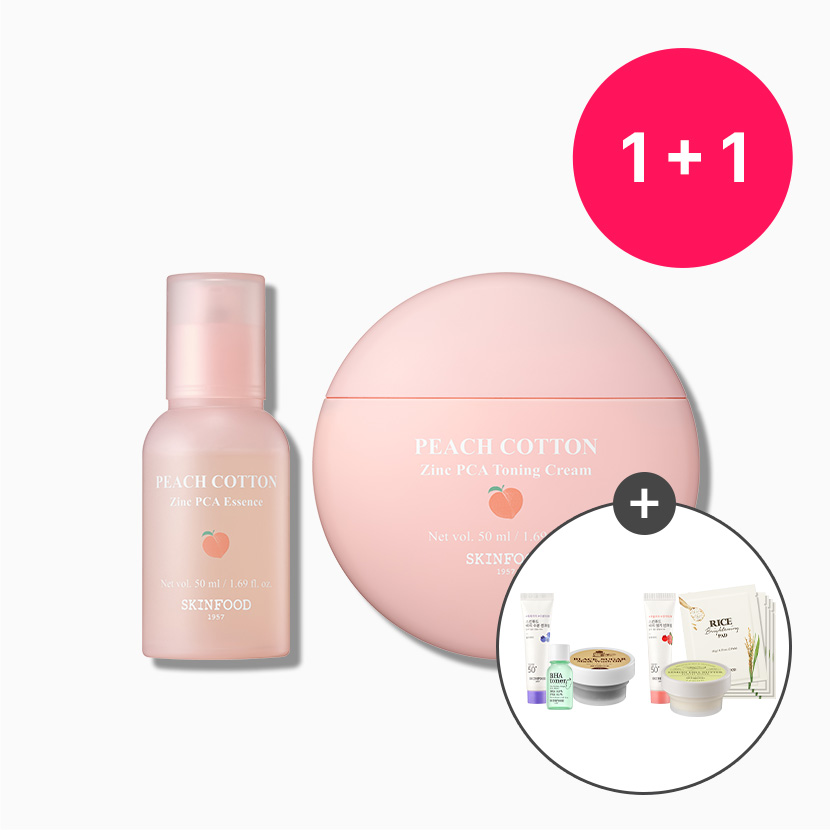 피치뽀송 징크 PCA  세럼 + 토닝 크림 SET (증정 선택)